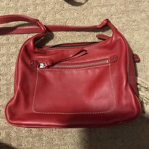 Red handbag